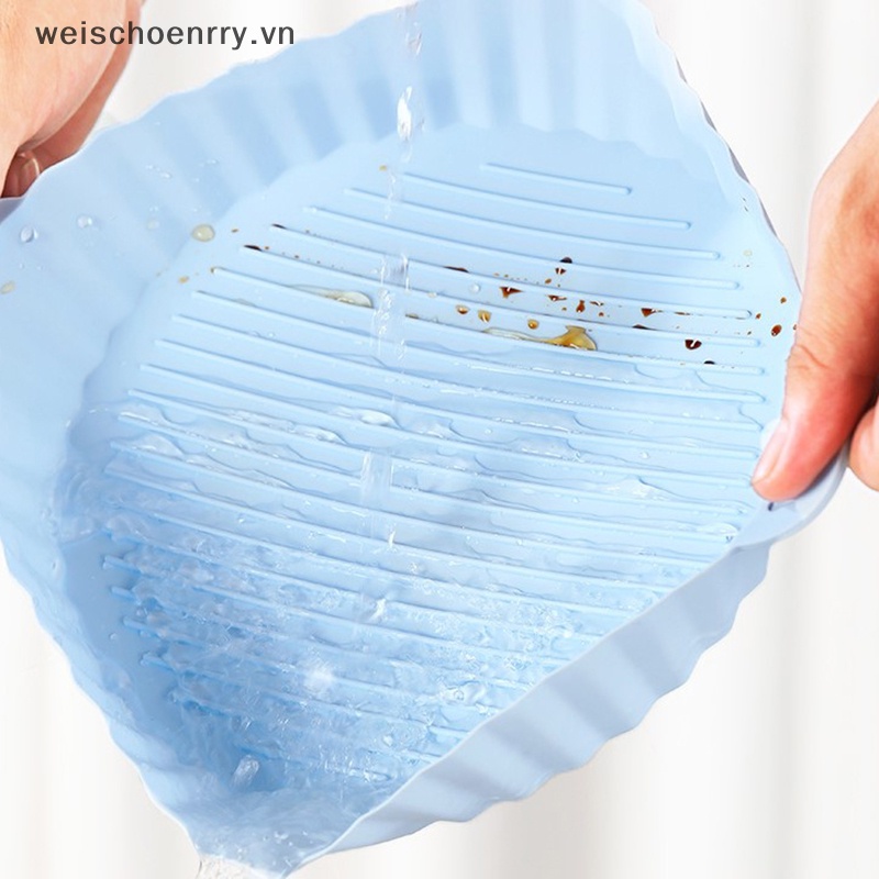 Khay Tròn 21cm Bằng Silicon Dùng Nướng Gà Tiện Dụng