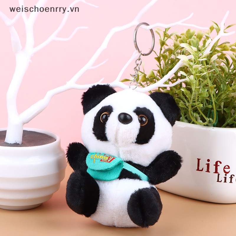 Móc Khóa Gấu Trúc Nhồi Bông 12CM Đáng Yêu