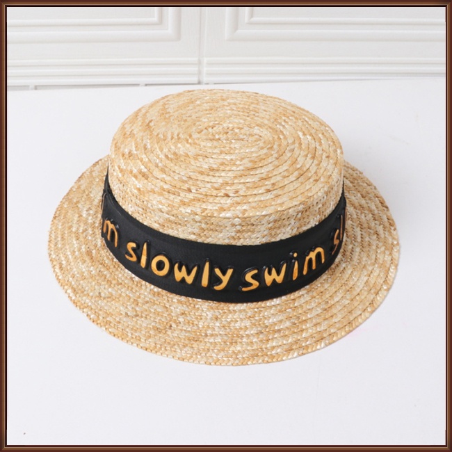 Nón Cối Rộng Vành Hoạ Tiết Chữ Thời Trang Đi Biển Mùa Hè Cho Phái Nữ