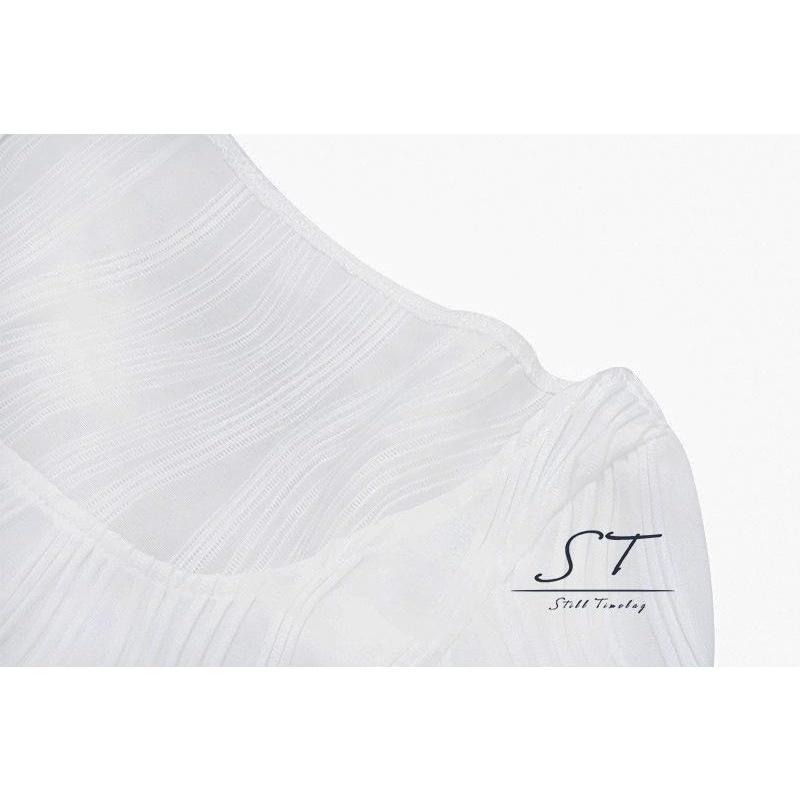 Áo Thun Crop Top Tay Ngắn Cổ Chữ U Họa Tiết Kẻ Sọc Phong Cách Đường Phố Thời Trang Mùa Hè CY03