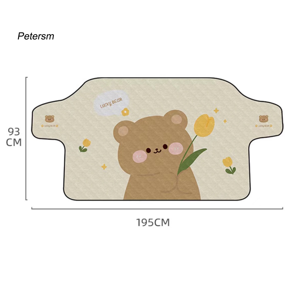 Vỏ Bọc Kính Chắn Gió Xe Hơi Bằng Nhựa PP In Họa Tiết Hoạt Hình Chú Thỏ Dễ Thương Chống Bụi / Tuyết / Gió Tiện Dụng