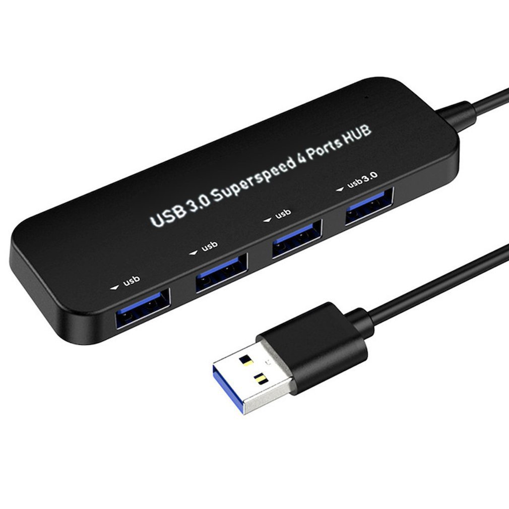 Usb 3.0 Hub 4-Port High Speed Cable Splitter For Multi-Device Computer Laptop Desktop Pc Adapter [Q/1]