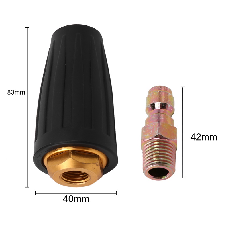 Vòi phun Turbo cho máy phun rửa áp lực ; Vòi xoay và 5 mẹo , Kết nối nhanh 1 '4 Inch 3600 PSI