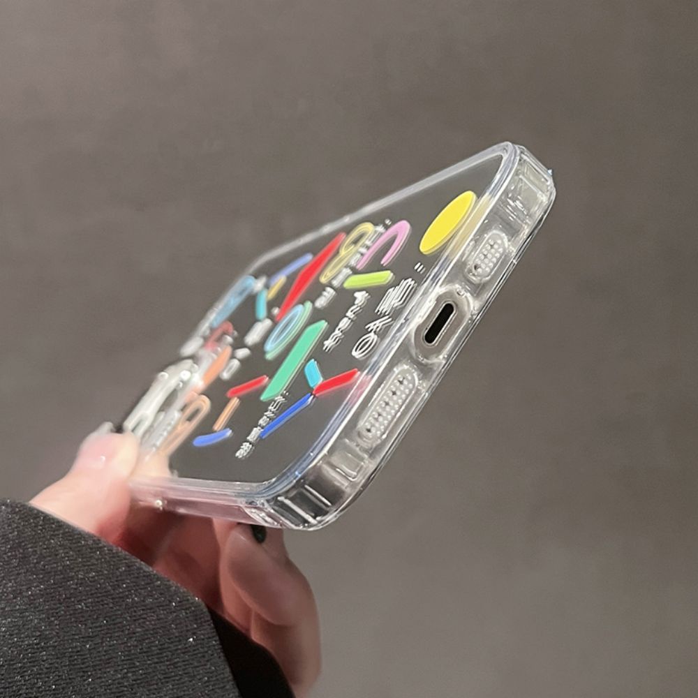 Ốp Điện Thoại TPU Chống Sốc Tráng Gương In Chữ Graffiti Cho IPhone 11 12 13 14 Pro Max