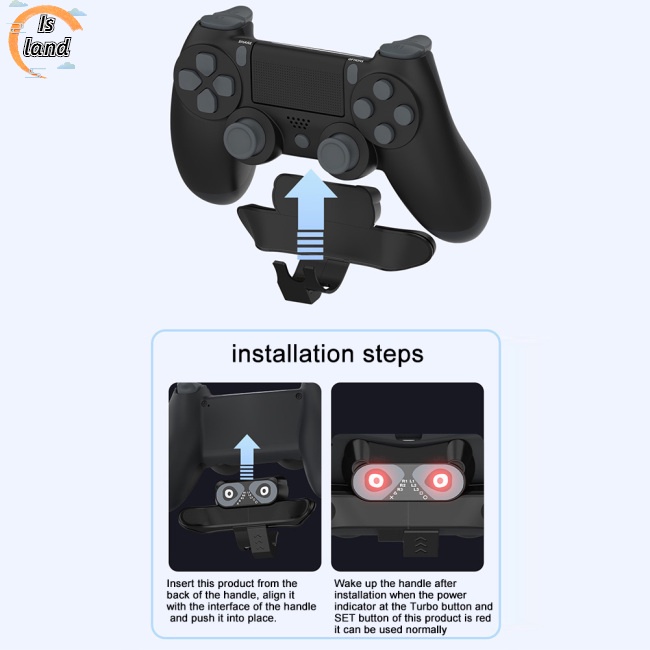 Bộ Nút Bấm Điều Khiển Mở Rộng Thay Thế Chuyên Dụng Cho Tay Cầm Chơi Game Ps4