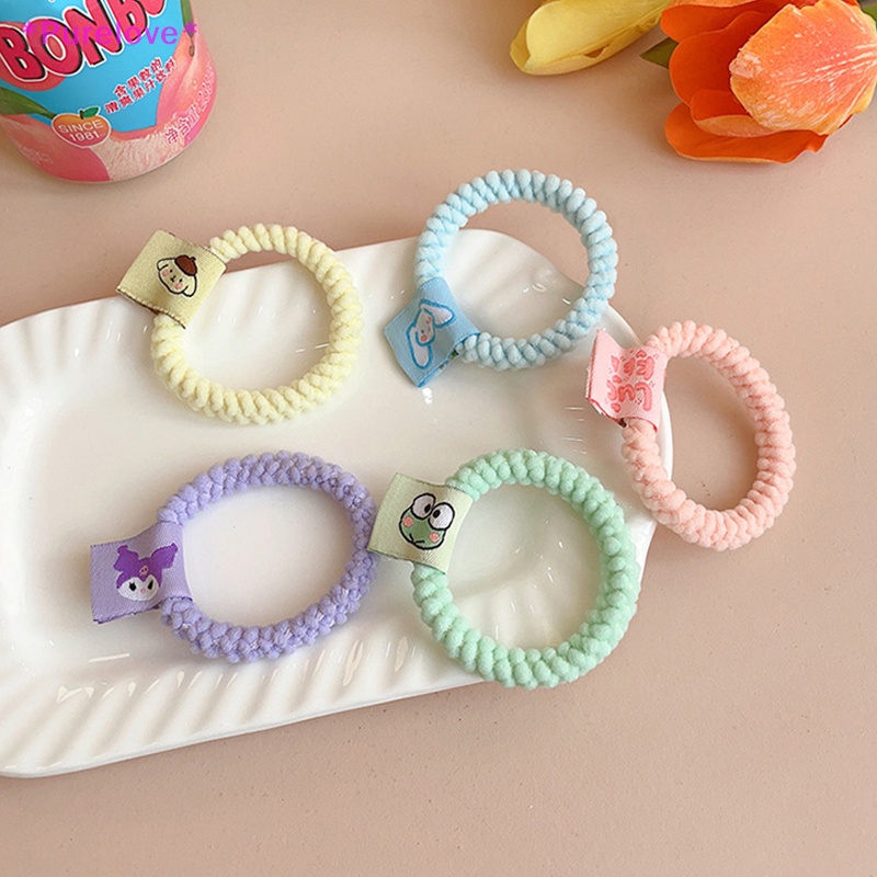 Dây Buộc Tóc Cao Su Co Giãn Màu Kẹo Ngọt Thời Trang Cho Nữ Mới