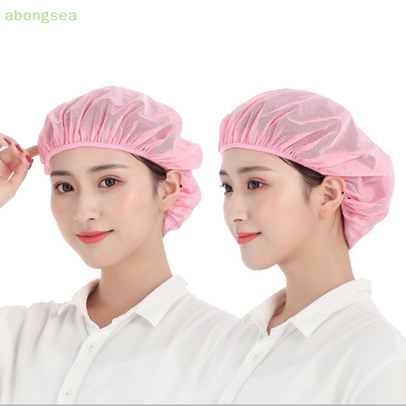 Abongsea Mũ Đầu Bếp Co Giãn Thoáng Khí Màu Đen