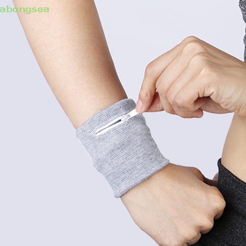 Abongsea Băng Đeo Cổ Tay Thoáng Khí Thấm Hút Mồ Hôi Khi Chạy Bộ / Đạp Xe Dành Cho Nam Và Nữ