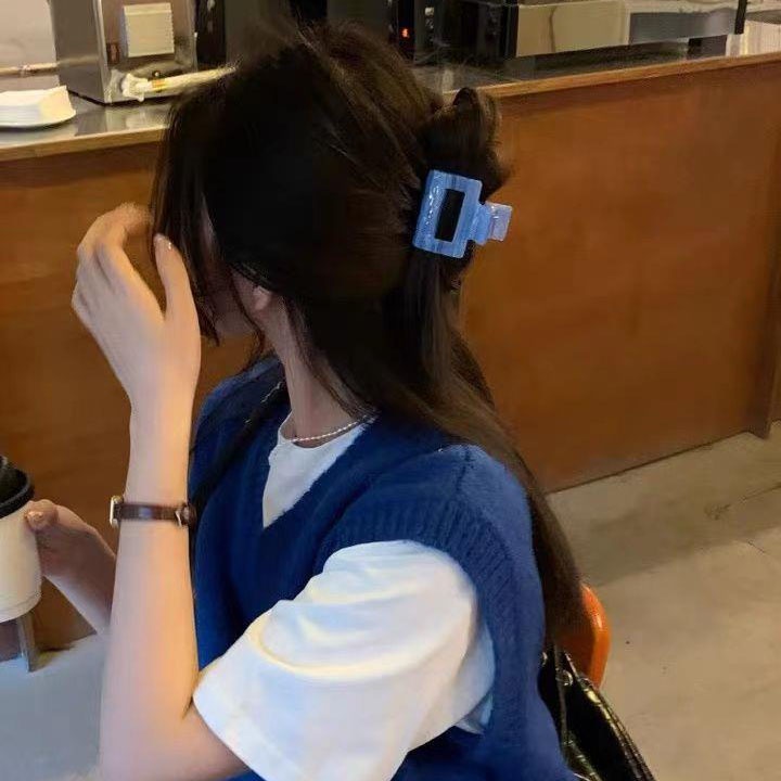 Kẹp Tóc Càng Cua Họa Tiết Hình Học Đơn Giản Thời Trang Hàn Quốc Chất Lượng Cao