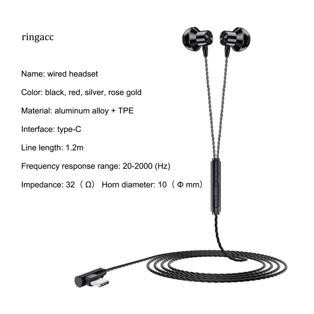 Tai Nghe Nhét Trong Có Dây Điều Khiển Và Mic Loại C Phong Cách Thể Thao Cho Điện Thoại Di Động