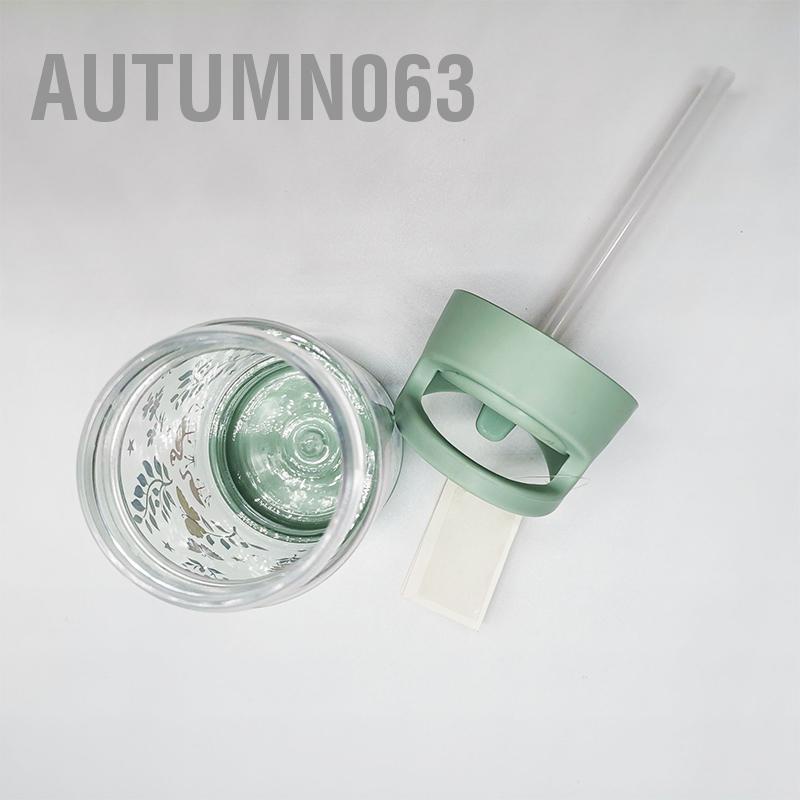 Autumn063 Kids Straw Cup Cartoon Portable Chai nước chịu nhiệt chống rò rỉ dễ thương cho bé