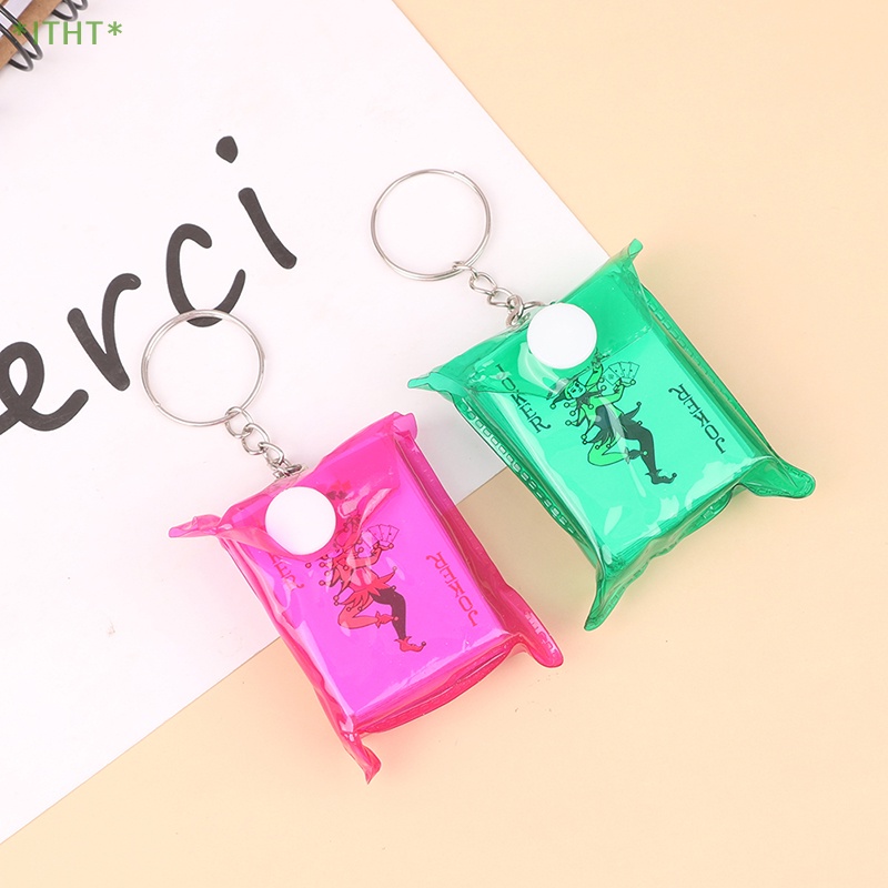 Móc Khóa Hình Lá Bài Poker Mini Sáng Tạo Cho Nam Và Nữ Mới