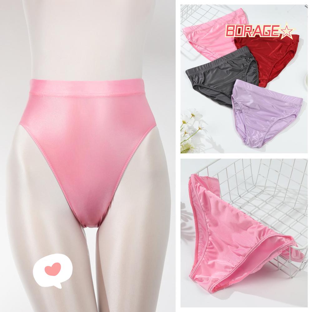 Quần Lót Satin Lưng Cao Gợi Cảm Cho Nữ