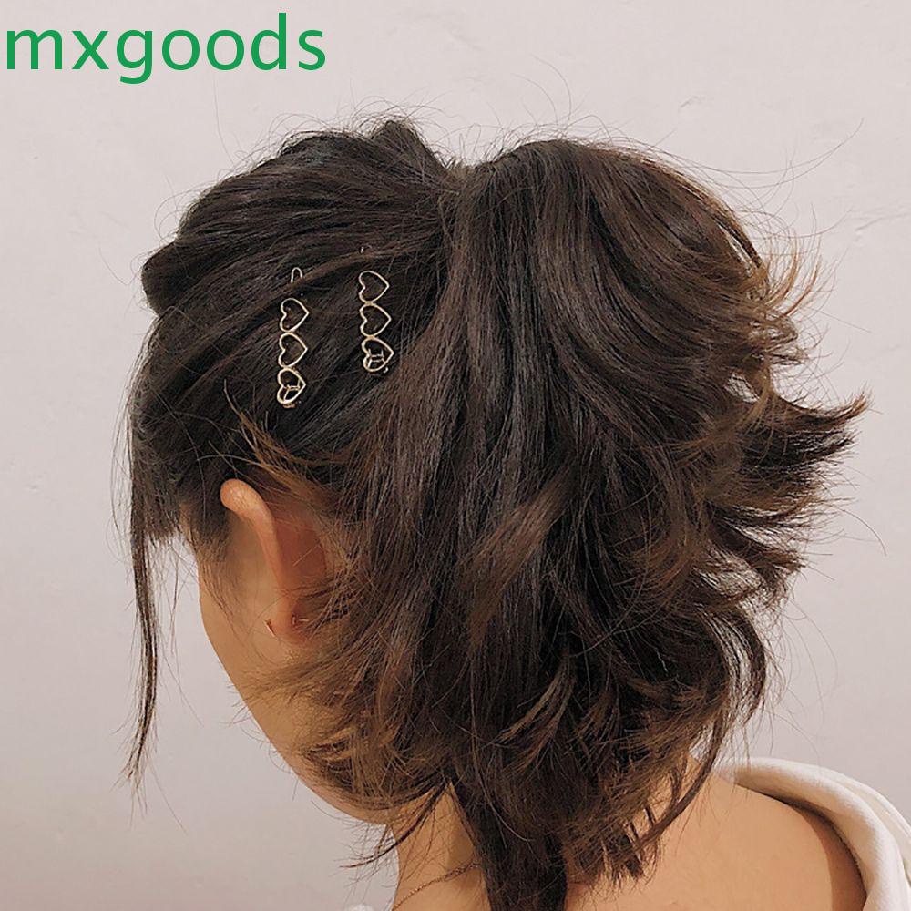 Kẹp Tóc Hình Trái Tim Rỗng Bằng Hợp Kim Phong Cách Hàn Quốc Cho Nữ