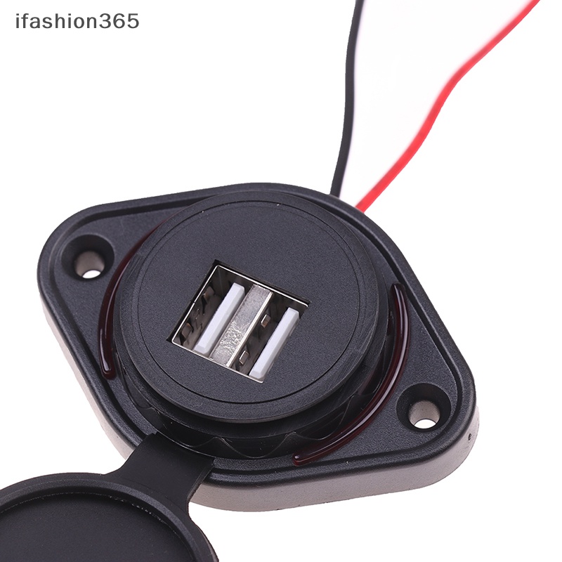 Ổ Cắm Sạc Hai Cổng USB 3.1A Chống Thấm Nước Dùng Trong Xe Hơi