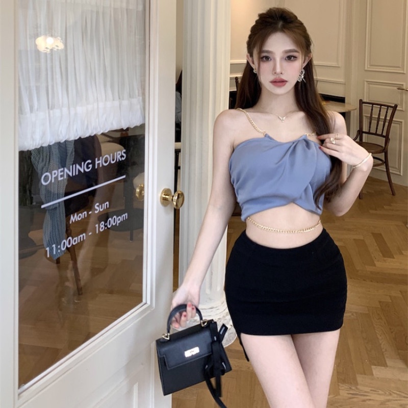 Áo Hai Dây Thiết Kế Quyến Rũ Thời Trang Mùa Hè Cho Nữ