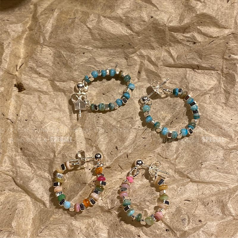 Dopamine! Khuyên Tai Dạng Hạt Nhiều Màu Sắc Cao Cấp Sang Trọng Cho Nữ