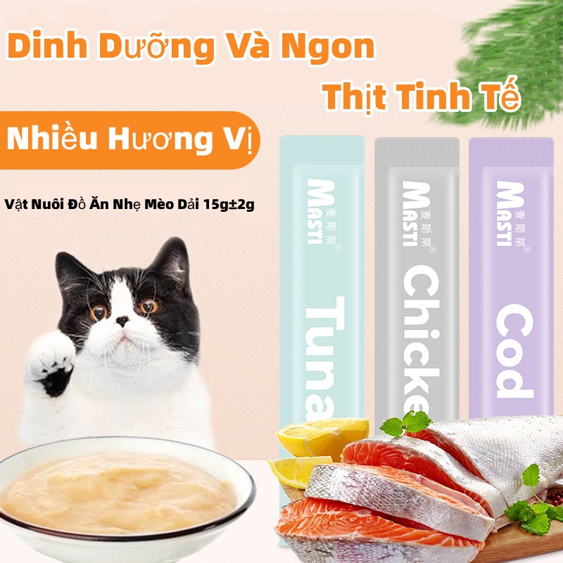 ZOEF Cat food đầy đủ dinh dưỡng ，súp thưởng cho mèo/Xúc xích cho chó m