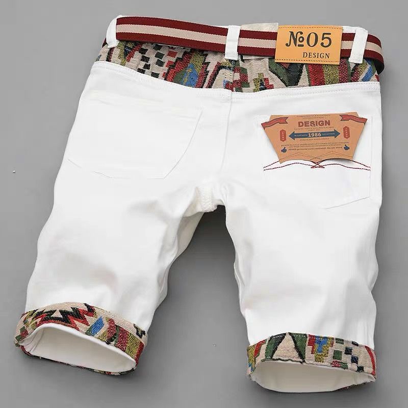 Bh6t Hàng Có Sẵn Quần Short Denim Phối Rách Họa Tiết Đường Phố Cao Cấp Phong Cách Mới Mùa Hè 2022 @