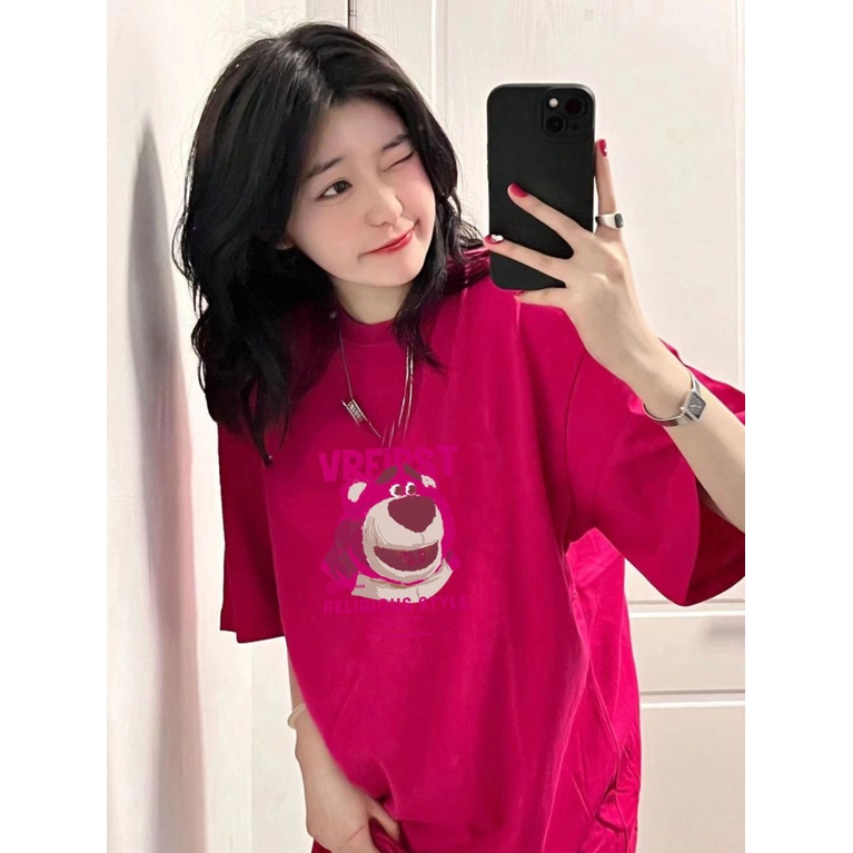 Áo Thun 100% Cotton Tay Ngắn In Hình Trái Cây Màu Sắc Thời Trang Cho Nữ