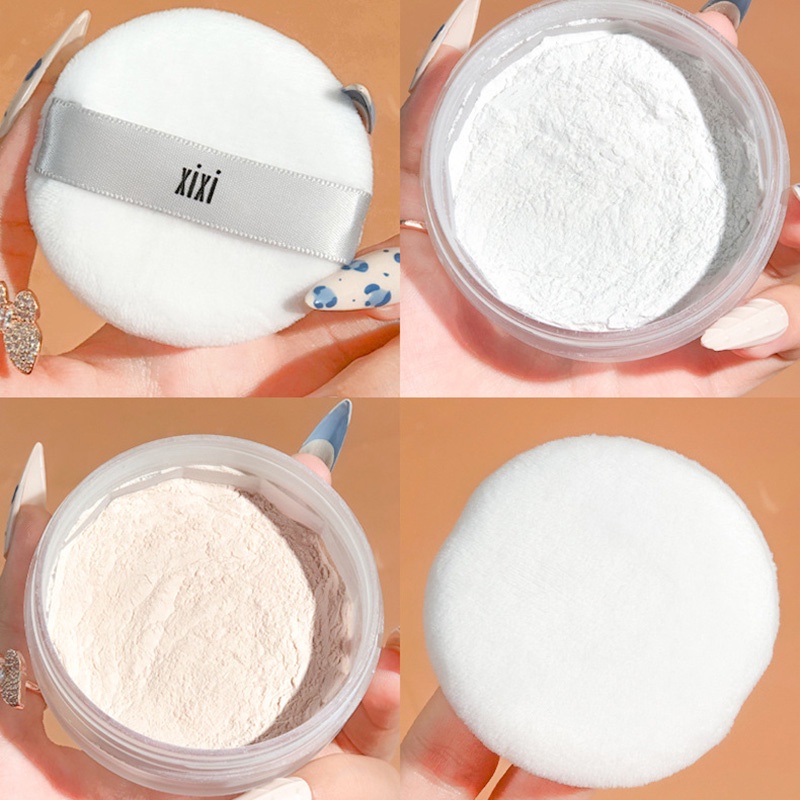 Phấn Phủ Dạng Bột Lì Không Thấm Nước Và Không Dễ Tẩy Trang / Tinh Tế Và Kiểm Soát Dầu Mật Ong Trong Suốt