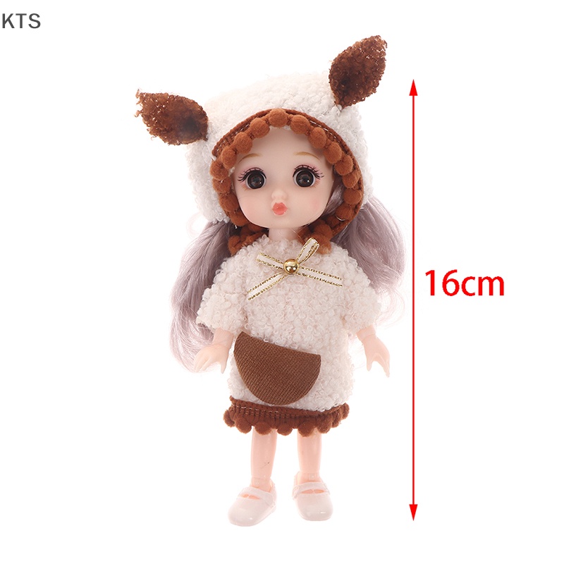 Khớp Nối Búp Bê Mini 16cm Mặc Quần Áo