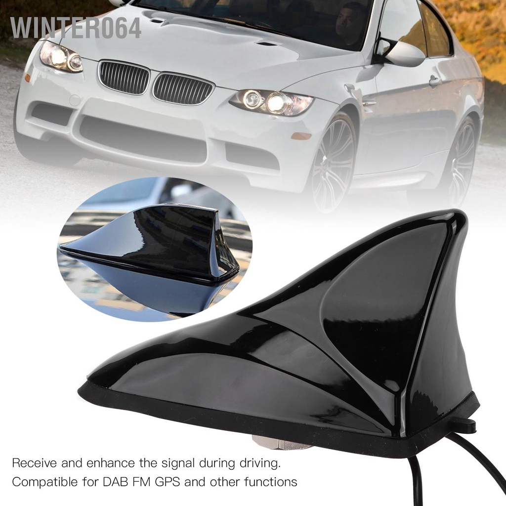 Winter064 Ăng-ten Hình Vây Cá Mập 470‑860MHz Được Gắn Trên Mái Đa Năng Cho Hộp Truyền Kỹ Thuật Số Xe Hơi