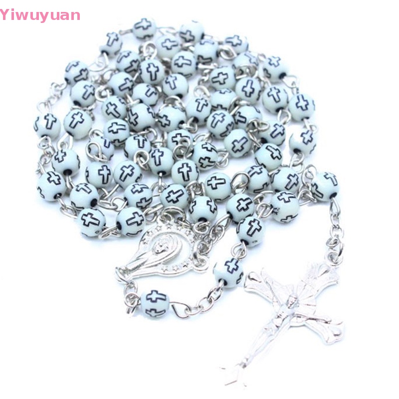 < Yiwuyuan > Vòng cổ Mặt Thánh Giá Bằng Nhựa Dành Cho Nữ