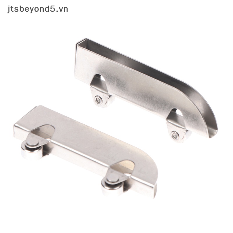 # JY #4PC sắt ròng rọc 5mm kính cửa trượt bánh xe kẹp theo dõi con lăn Runner ..