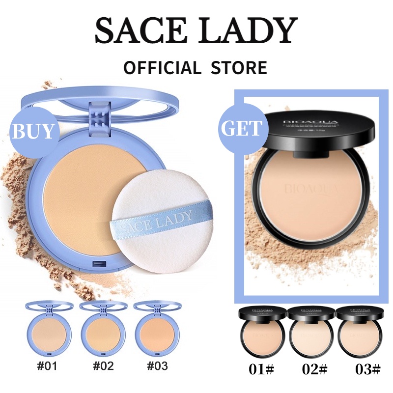 2 Kem phấn nước dạng nén SACE LADY ANNIES trang điểm mặt kiềm dầu chống nước lâu trôi (có thể mua lẻ)