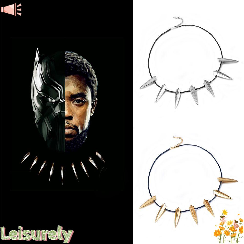 Leily Fangs Vòng cổ Hợp Kim Hình Con Báo Đen Phong Cách Punk Hip Hop Gothic Cổ Điển Làm Quà Lưu Niệm
