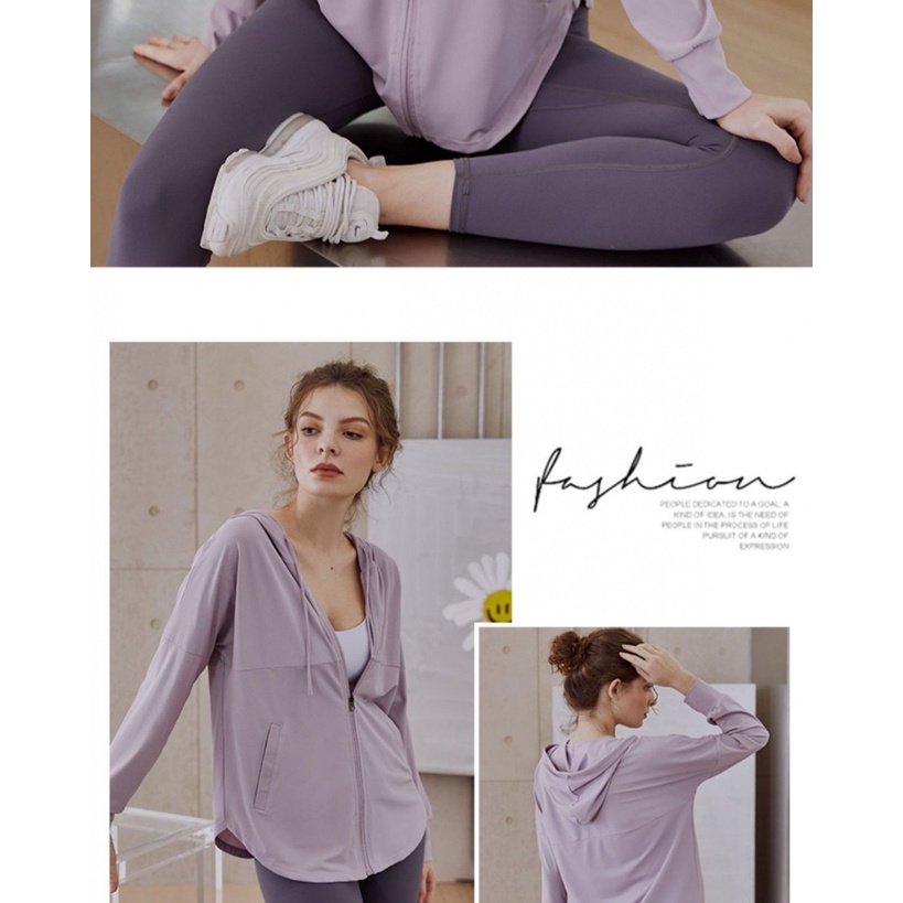 Áo Khoác Cardigan Thể Thao Dáng Rộng Tay Dài Nhanh Khô Thời Trang Mùa Hè Cho Nữ
