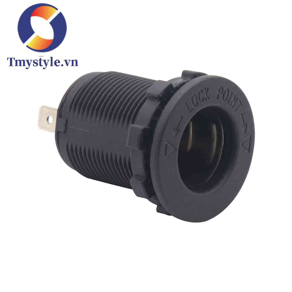 Ổ Cắm Sạc USB 3.1 amp Chống Thấm Nước Màu Đen Cho Xe Máy