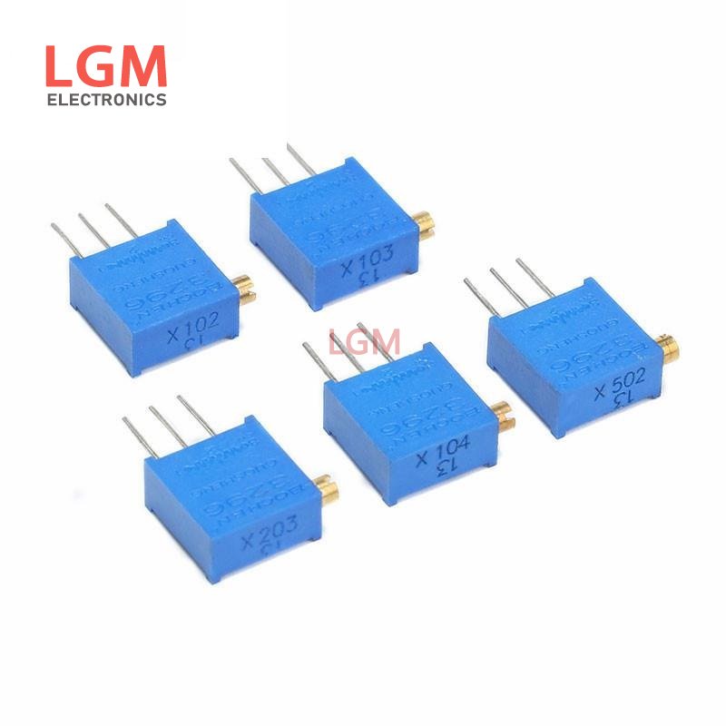 Set 20 Chiết Áp 3296 3296X 1K 2K 5K 10K 20K 50K 100K 200K 500K 1M 100R 200R 500R Ohm Chuyên Dụng