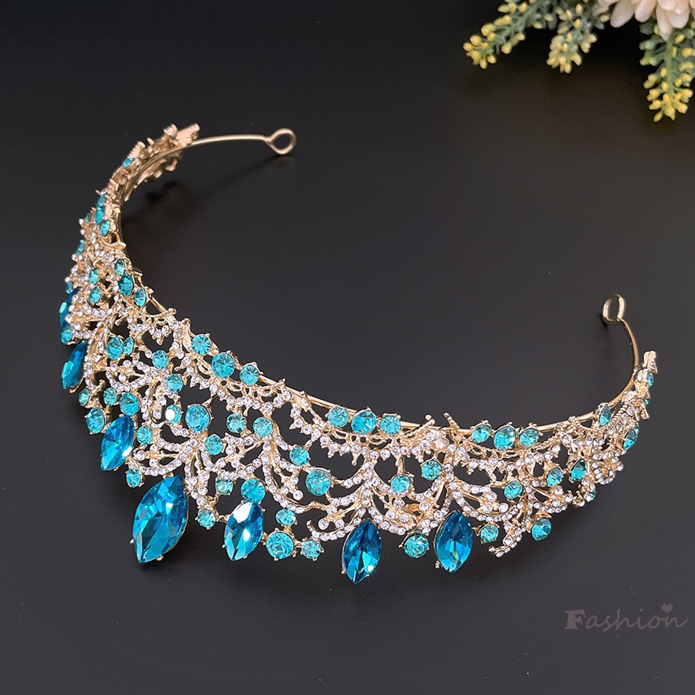 Băng Đô HìNh Vương MiệN ĐíNh Đá BằNg HợP Kim Không Gây Dị ỨNg