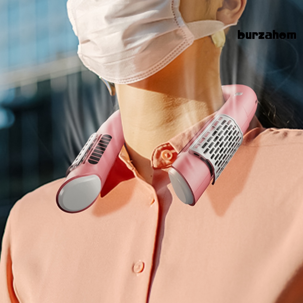 Quạt Điện Làm Mát Đeo Cổ Không Cánh Rảnh Tay Có Thể Sạc Lại Cho Văn Phòng