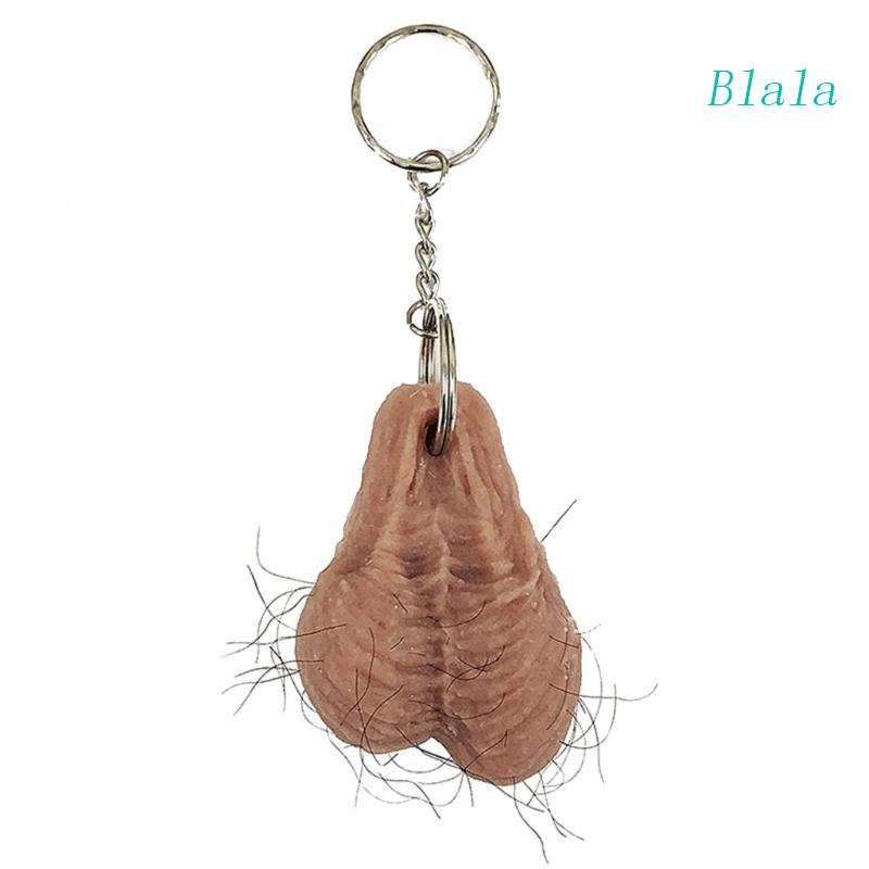 Móc Khóa Xe Hơi Blala Testicle Vui Nhộn Cho Nam