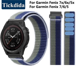 Dây đeo nylon 22 / 26mm cho garmin fenix 7x 6x 5x tactix 7 pro garmin fenix 7 6 5