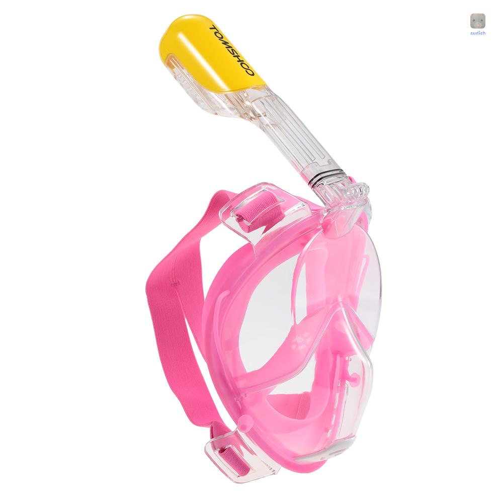 Ống Thở Lặn Biển TOMSHOO 180 Độ Cho Người Lớn° Thiết Kế Toàn Mặt Toàn Diện Với Thiết Kế Gắn Máy Ảnh Hành Động Cho Panoramic