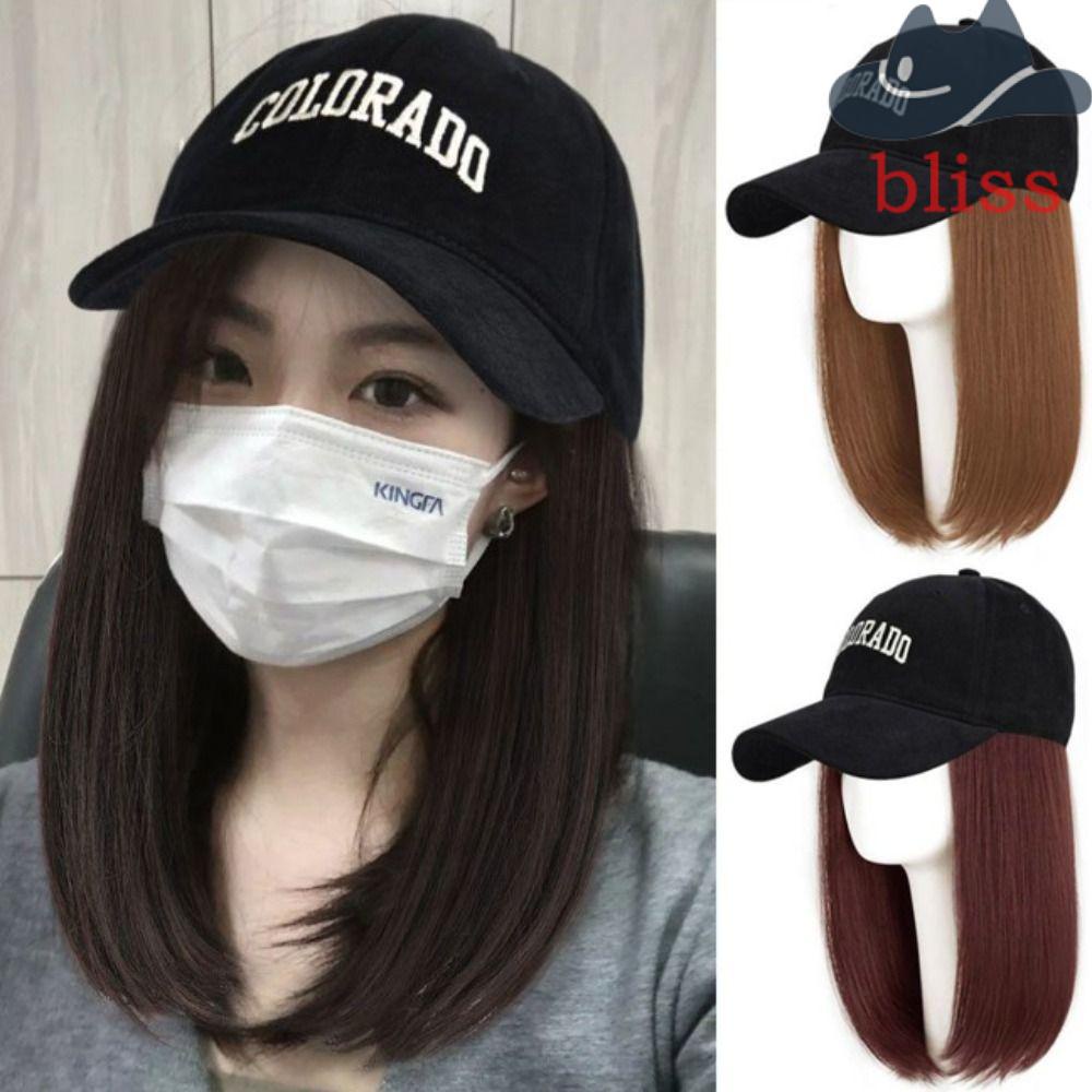 Tóc Giả Bob Dài Thẳng Mềm Mại Màu Nâu Tự Nhiên Thời Trang Mùa Hè Cho Nữ