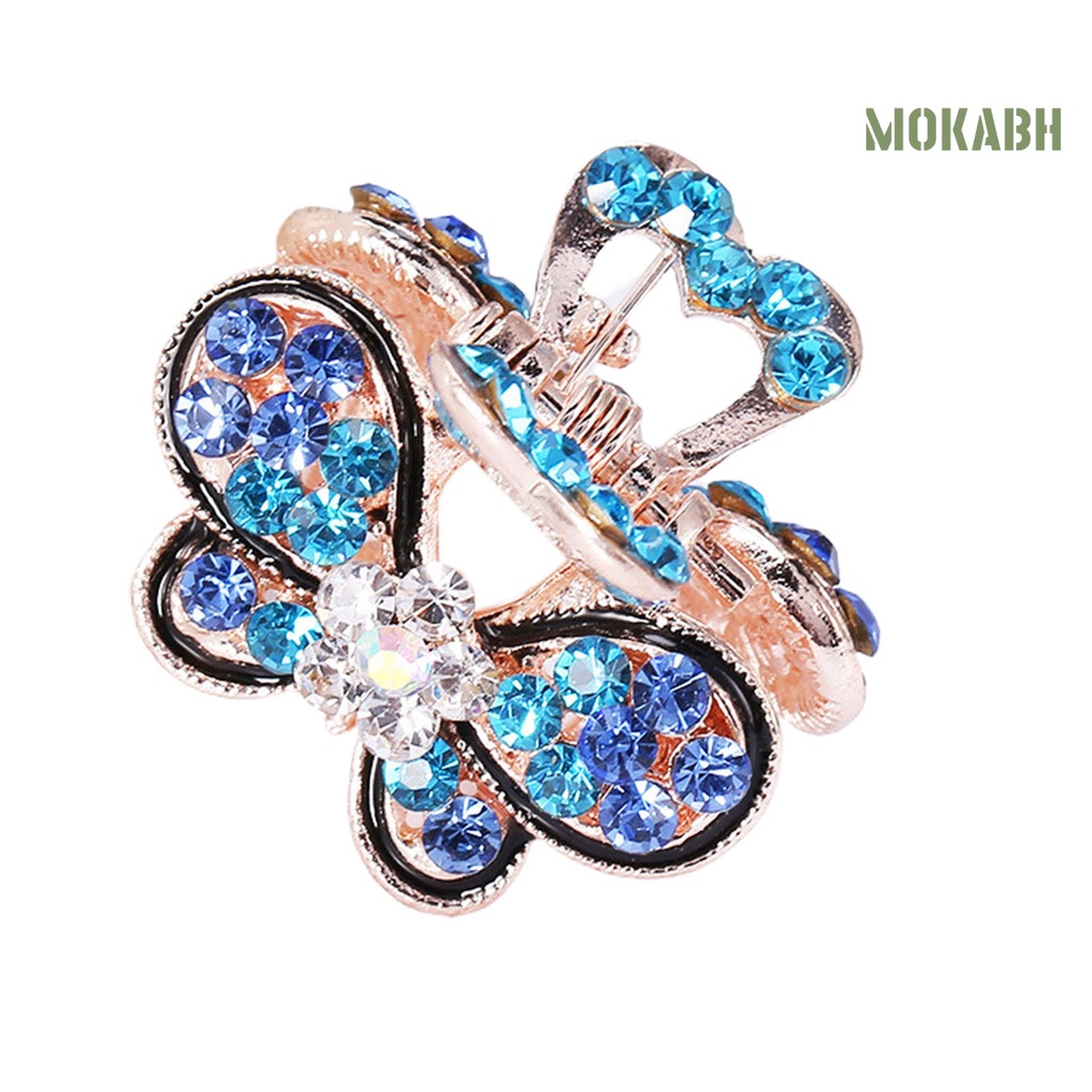 Kẹp Tóc Hình Hoa / Bướm Đính Đá Lấp Lánh Thời Trang Cho Bé