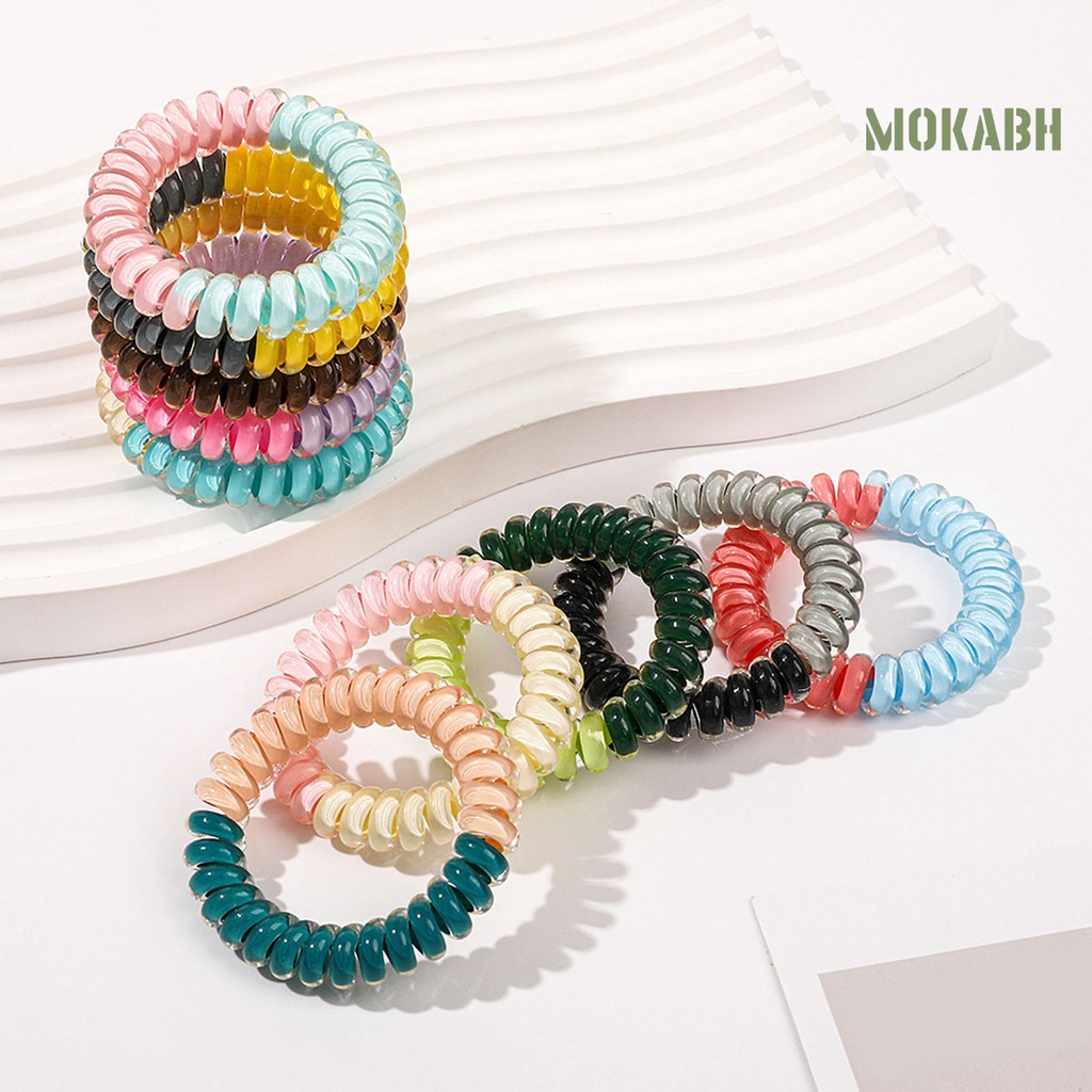 1 Cặp Dây Buộc Tóc Co Giãn Tốt Màu Sắc Ngọt Ngào Thời Trang Cho Nữ