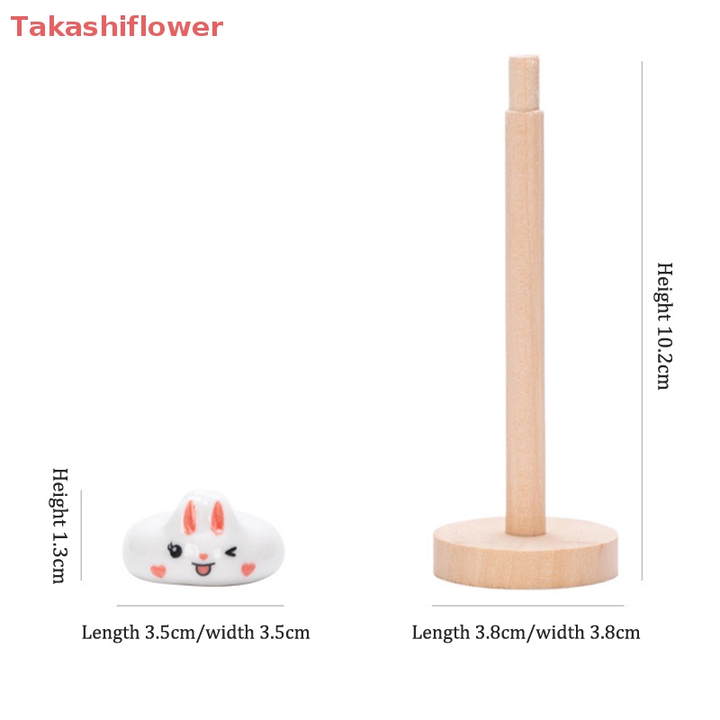 Set 5 Giá Đỡ Muỗng Đũa Bằng Sứ Hình Thỏ Dễ Thương Trang Trí Nhà Bếp