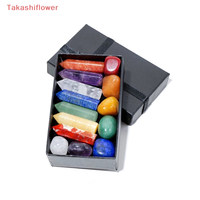 Bộ 14 Viên Đá Pha Lê Tự Nhiên Trong Suốt Dùng Tập Yoga