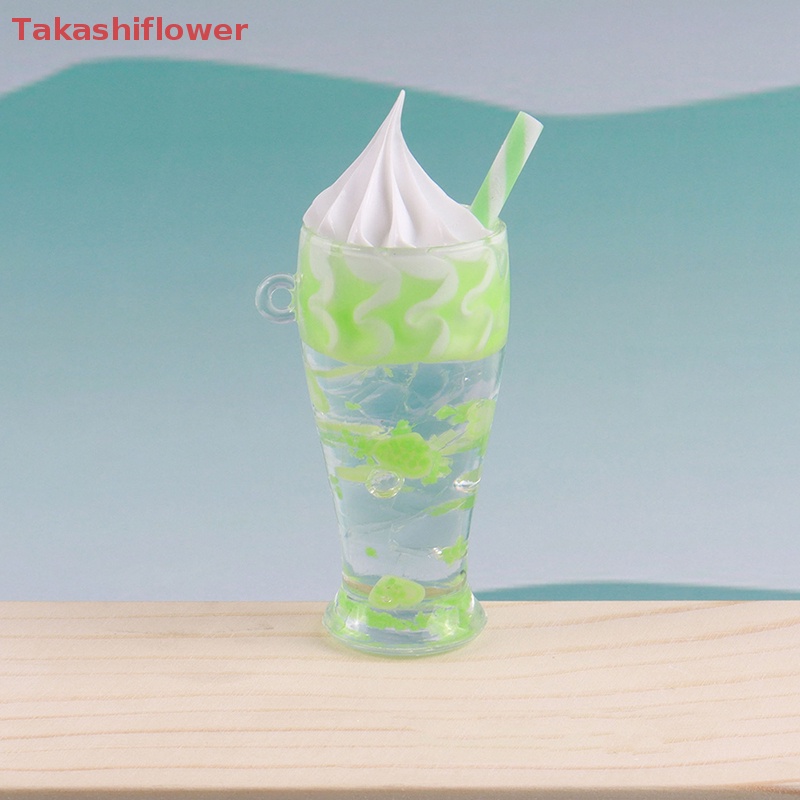 (Takashiflower) Đồ trang trí Lọ Kem Dạ Quang Mini Bằng Nhựa Resin Trang Trí Tiểu Cảnh