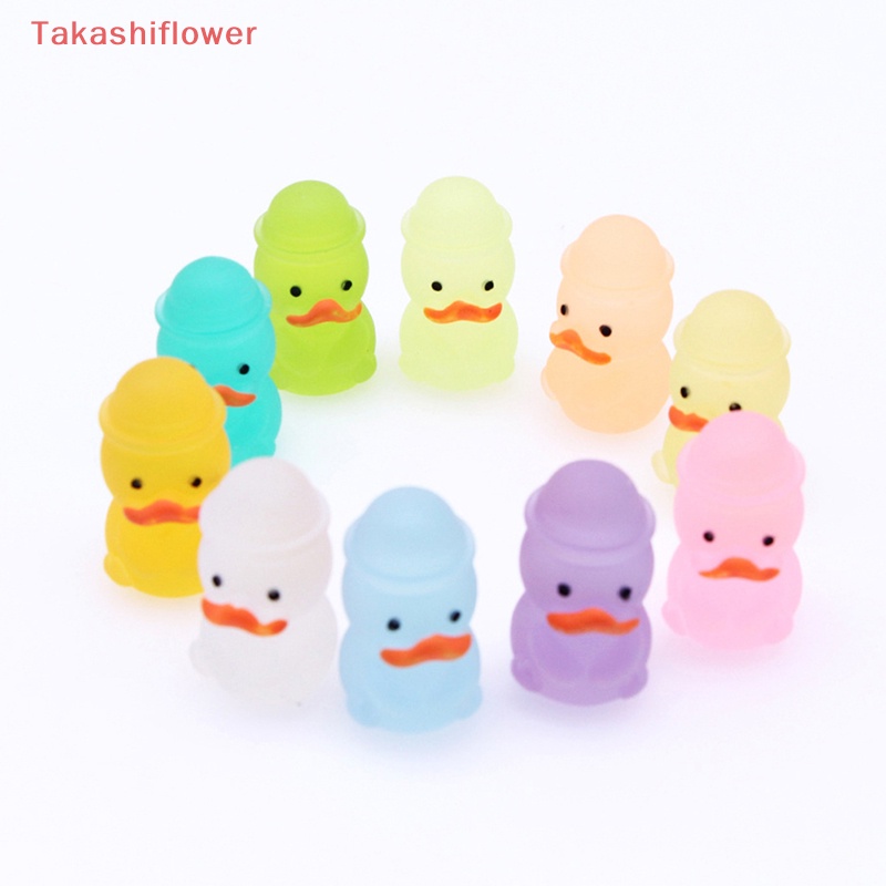 (Takashiflower) Búp Bê Vịt Hoạt Hình Nhiều Màu Sắc Phát Sáng Dùng Để Trang Trí