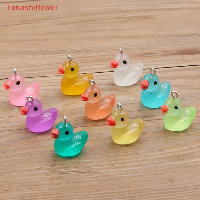 1 Mô Hình Chú Vịt Mini Bằng Nhựa Phát Quang Trang Trí Tiểu Cảnh