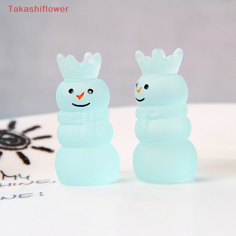 Bộ 5 Kẹp Tóc Nhựa Phát Quang Hình Người Tuyết Xinh Xắn