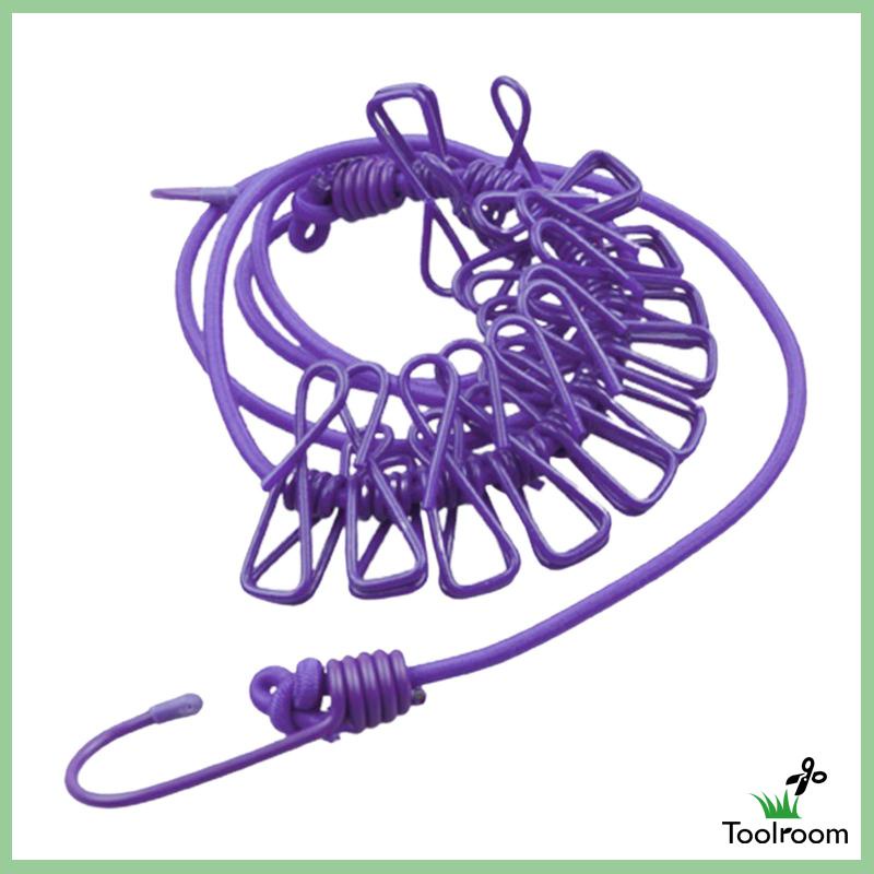 Dây Phơi Quần Áo Co Giãn Tiện Dụng Cho Sân Vườn / Du Lịch