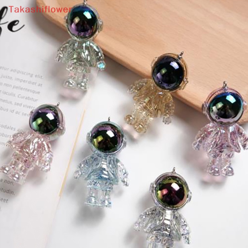 1 Móc Khóa Hình Phi Hành Gia Hoạt Hình Lấp Lánh Nhiều Màu Sắc Dành Cho Nam Và Nữ